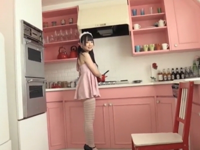 「おはようございます！」朝から黒髪ツインテのちっぱいメイドに無茶ぶりイラマ＆潮吹き電マ